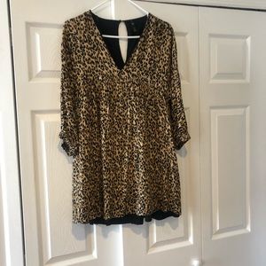 Zara cheetah print dress